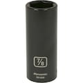 Dynamic Tools 1/2" Drive 6 Point SAE, 7/8" Deep Length, Impact Socket D014528